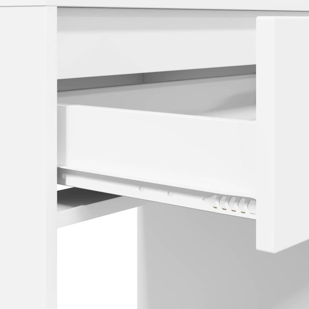 Produktbild för Sängrum Smyckesbord Vit 80 x 39,6 x 135 cm Konstruerat trä