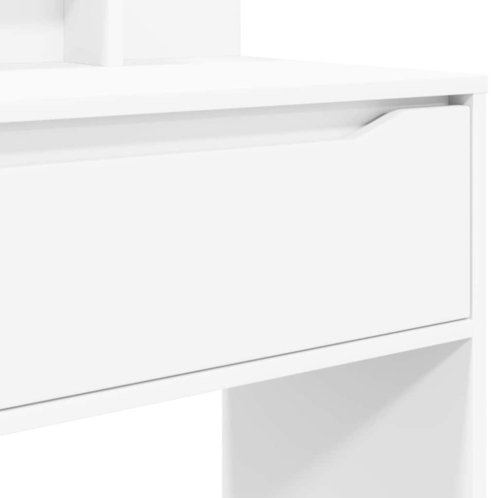Produktbild för Sängrum Smyckesbord Vit 80 x 39,6 x 135 cm Konstruerat trä