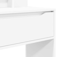 Produktbild för Sängrum Smyckesbord Vit 80 x 39,6 x 135 cm Konstruerat trä