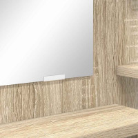 Produktbild för Sängrum Smyckesbord med låda Sonoma-ek 80 x 39,6 x 135 cm
