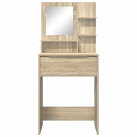 Produktbild för Sängrum Smyckesbord med låda Sonoma-ek 80 x 39,6 x 135 cm