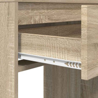 Produktbild för Sängrum Smyckesbord med låda Sonoma-ek 80 x 39,6 x 135 cm