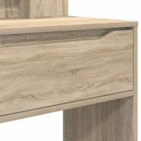 Produktbild för Sängrum Smyckesbord med låda Sonoma-ek 80 x 39,6 x 135 cm