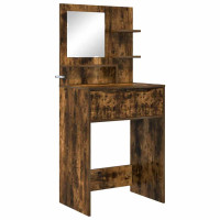 Produktbild för Sängrum Smyckesbord Rökt ek 80 x 39,6 x 135 cm Konstruerat trä