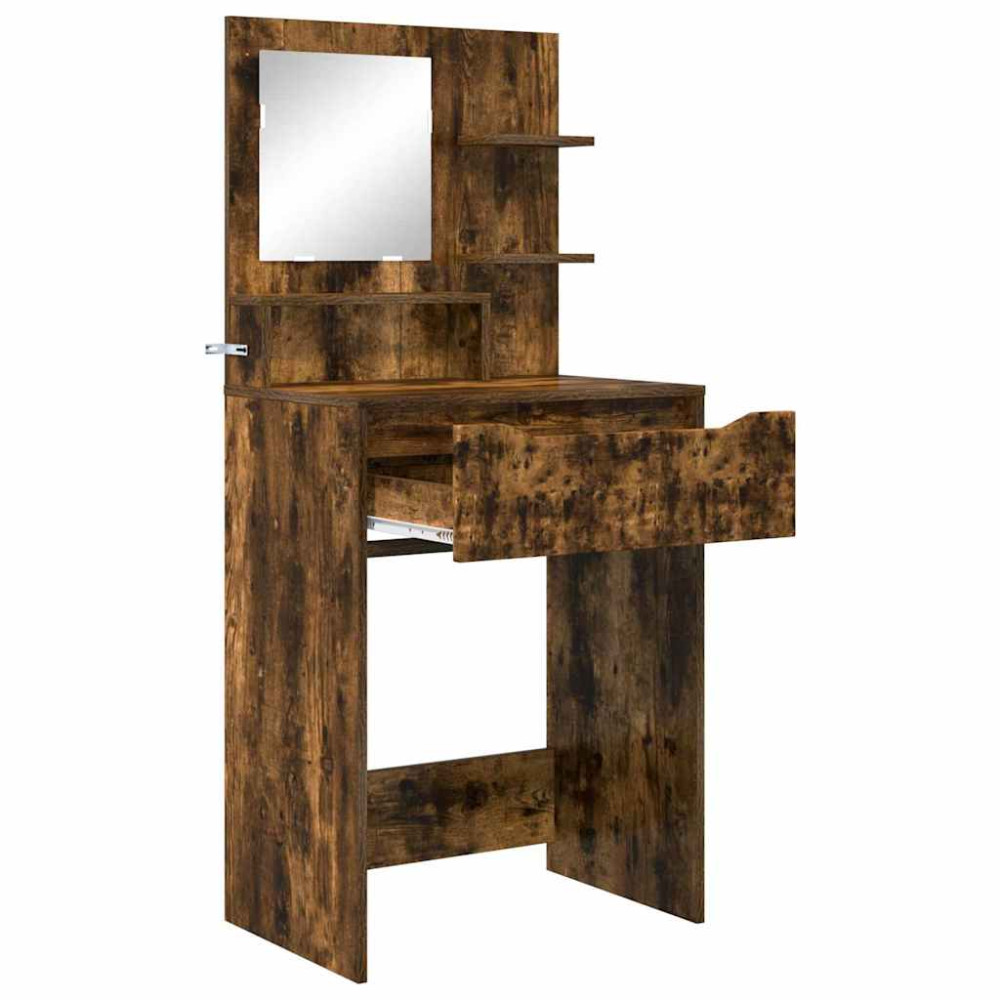 Produktbild för Sängrum Smyckesbord Rökt ek 80 x 39,6 x 135 cm Konstruerat trä