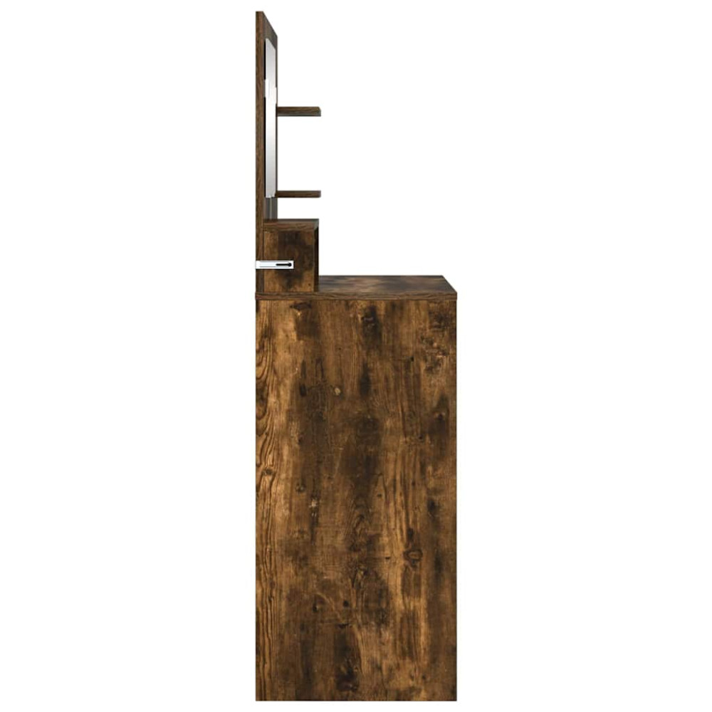 Produktbild för Sängrum Smyckesbord Rökt ek 80 x 39,6 x 135 cm Konstruerat trä
