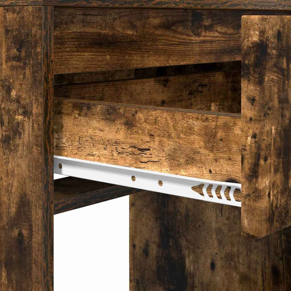 Produktbild för Sängrum Smyckesbord Rökt ek 80 x 39,6 x 135 cm Konstruerat trä