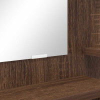 Produktbild för Sängrum Smyckesbord Brun Ek 80 x 39,6 x 135 cm Konstruerat trä