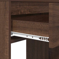 Produktbild för Sängrum Smyckesbord Brun Ek 80 x 39,6 x 135 cm Konstruerat trä