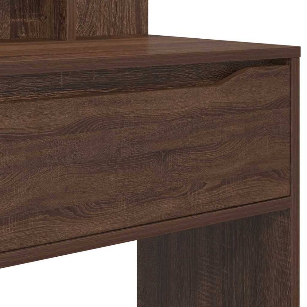 Produktbild för Sängrum Smyckesbord Brun Ek 80 x 39,6 x 135 cm Konstruerat trä