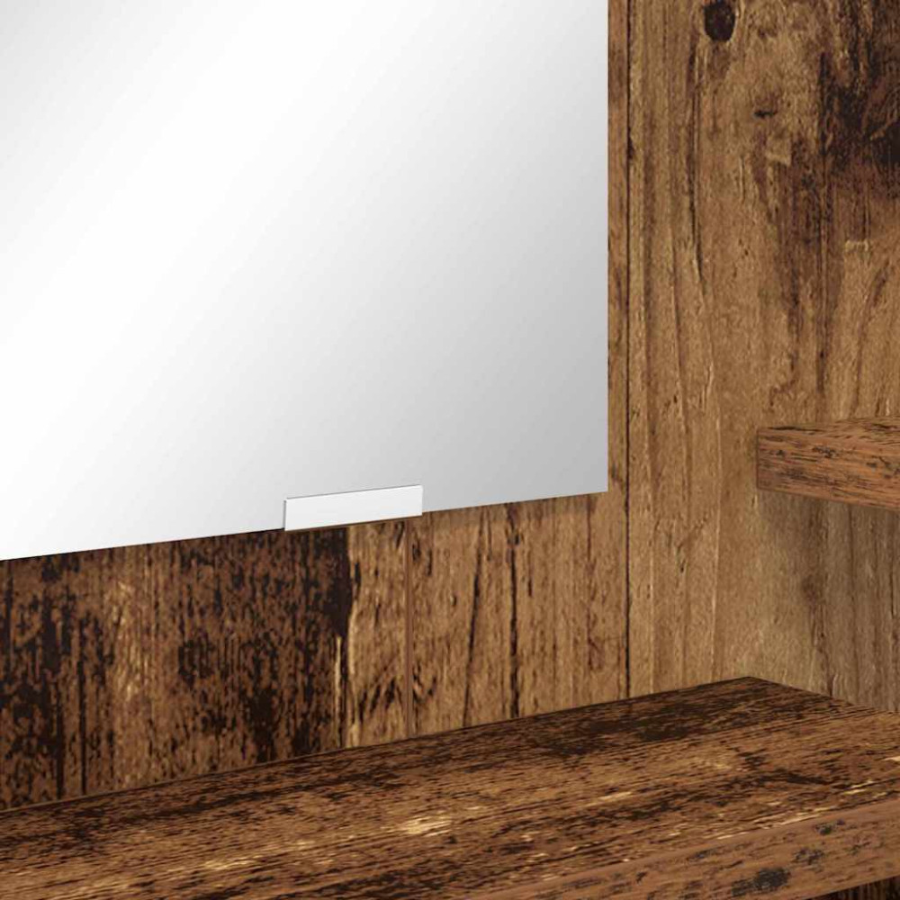 Produktbild för Sängrum Smyckesbord med låda Gammalt trä 80 x 39,6 x 135 cm