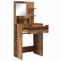 Produktbild för Sängrum Smyckesbord med låda Gammalt trä 80 x 39,6 x 135 cm