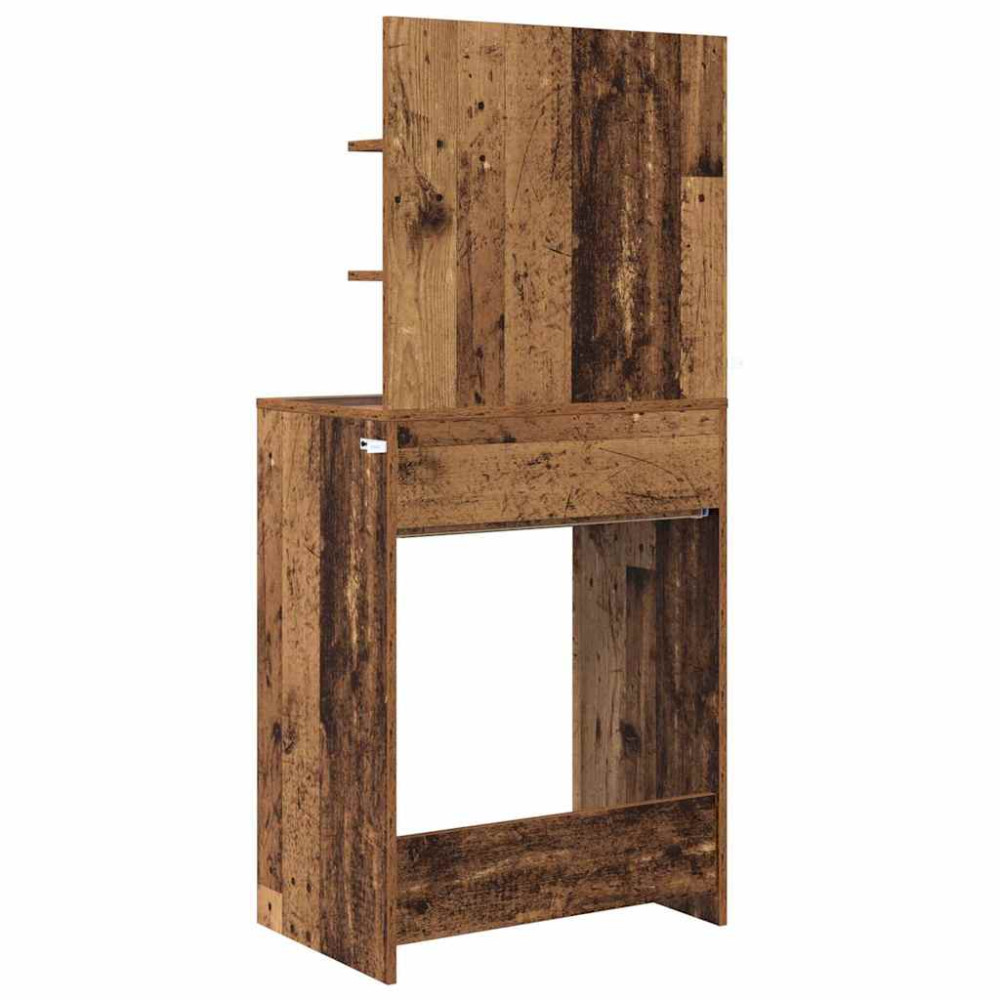 Produktbild för Sängrum Smyckesbord med låda Gammalt trä 80 x 39,6 x 135 cm