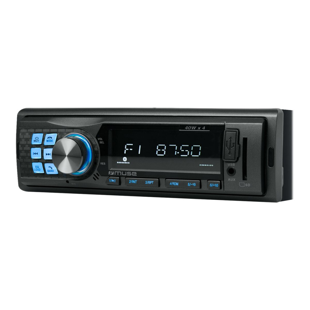 Produktbild för MUSE M-195 BT - Bil - digital mottagare - inbyggd enhet - Enkel-DIN