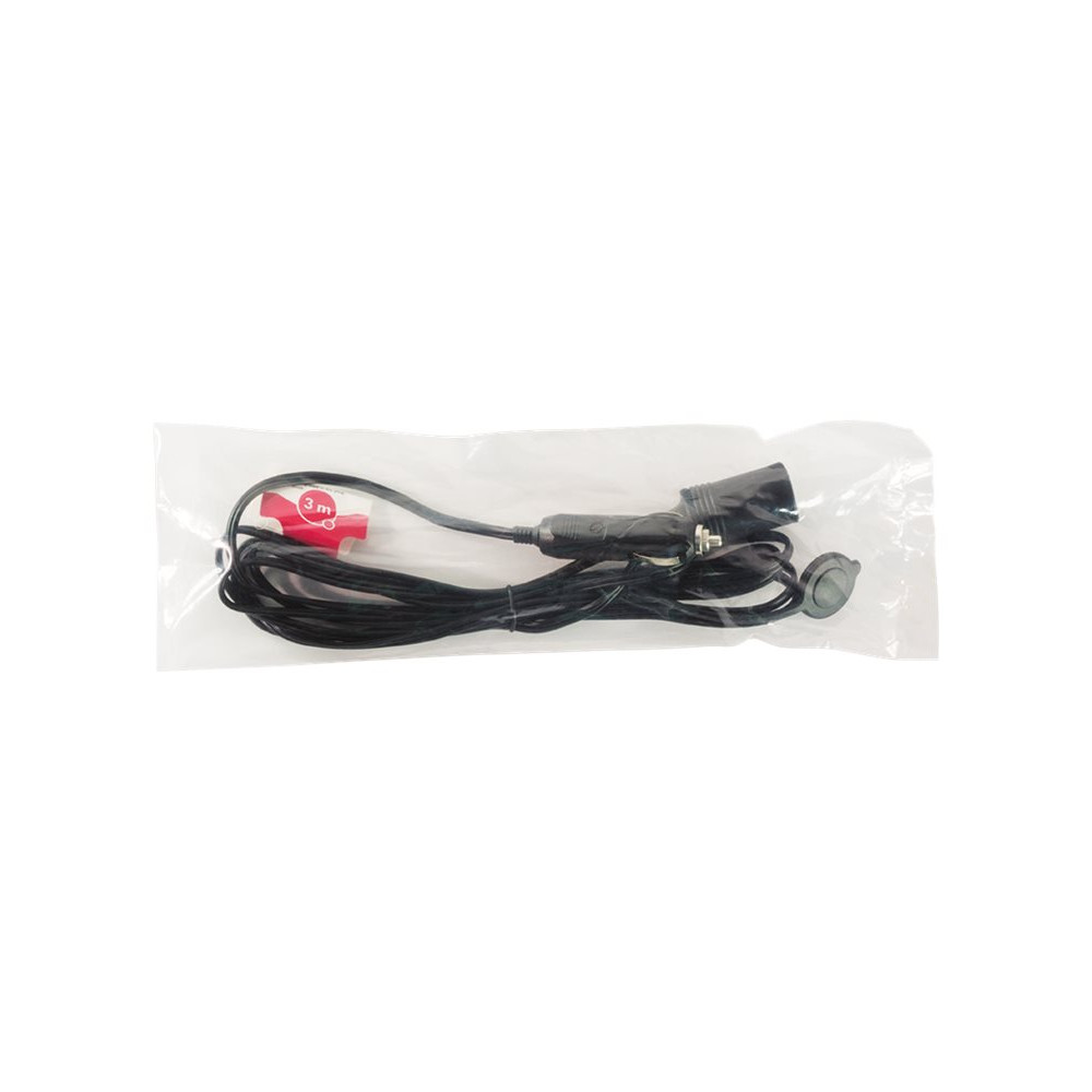 Produktbild för LogiLink - förlängningskabel för ström - automobile cigarette lighter till automobile cigarette lighter - 3 m