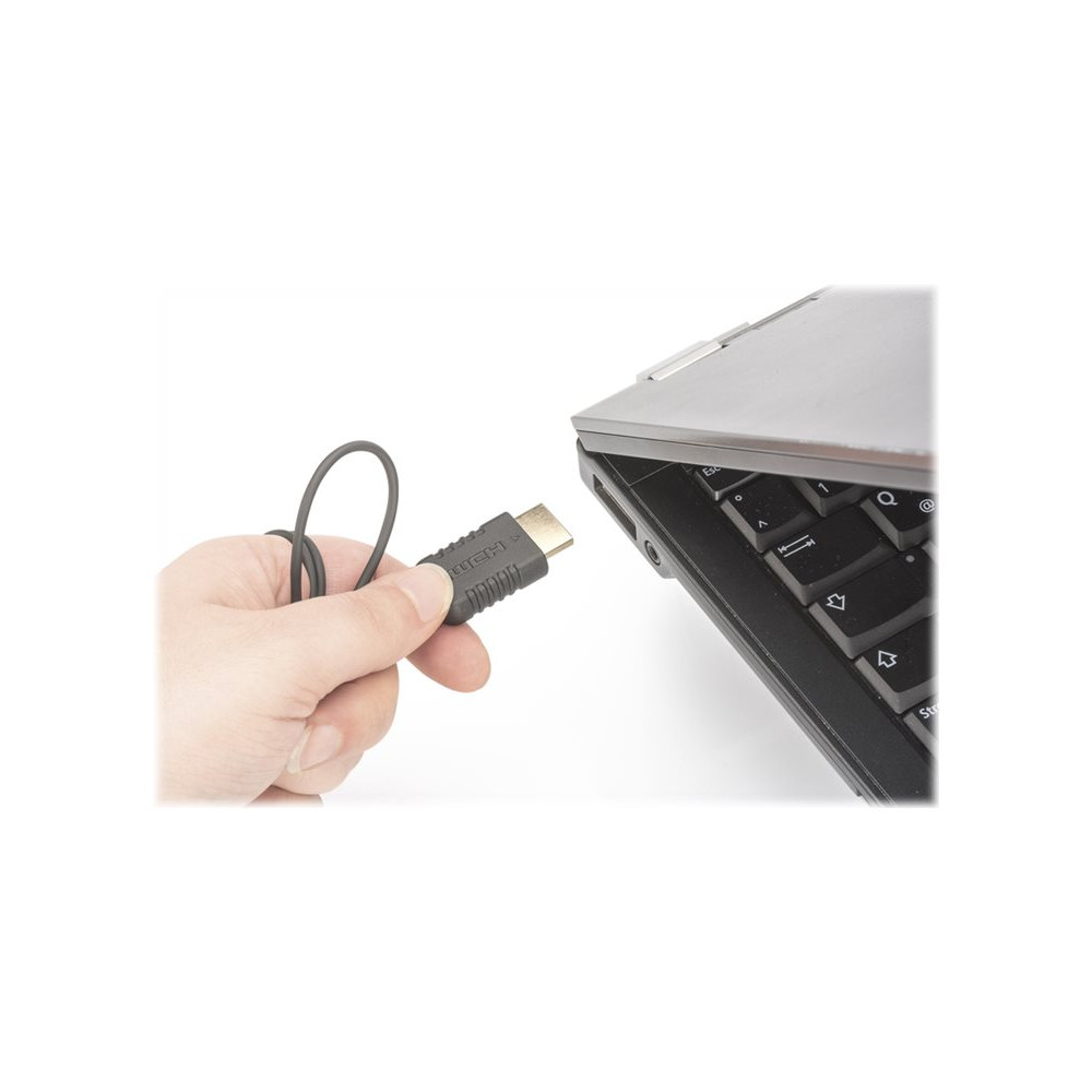Produktbild för DIGITUS HDMI High Speed Connection Cable - HDMI-kabel med Ethernet - 2 m