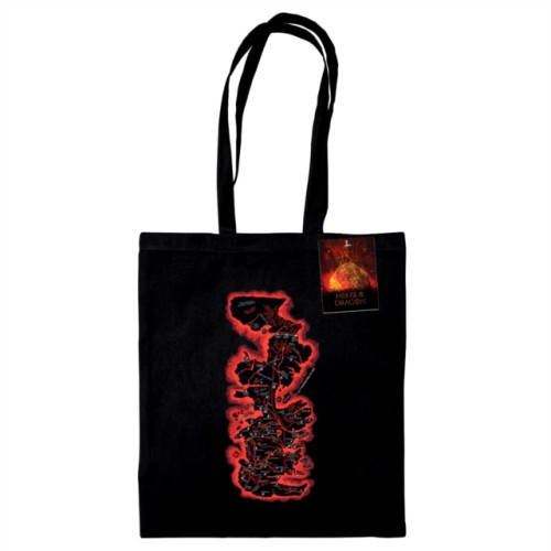 Pyramid International House Of Dragons (Map) Black Tote Bag