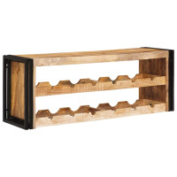 Produktbild för Vinställ Brun 100 x 45 x 33 cm Solid Grov Mangoträ