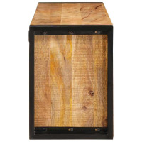 Produktbild för Vinställ Brun 100 x 45 x 33 cm Solid Grov Mangoträ