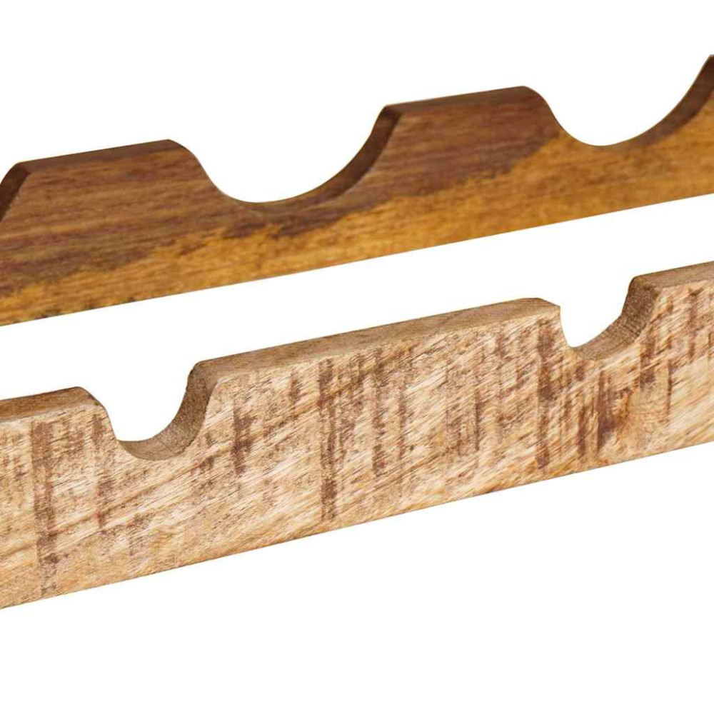 Produktbild för Vinställ Brun 100 x 45 x 33 cm Solid Grov Mangoträ