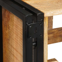 Produktbild för Vinställ Brun 100 x 45 x 33 cm Solid Grov Mangoträ
