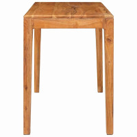 Produktbild för Matbord Brun 110 x 55 x 76 cm Massivt Akaciaträ