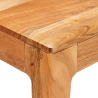 Produktbild för Matbord Brun 110 x 55 x 76 cm Massivt Akaciaträ