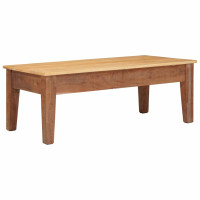 Produktbild för Kaffeebord med låda Brun 110 x 55 x 40 cm Massivt mangoträ
