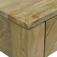 Produktbild för Konsolbord Naturlig grå 110 x 30 x 80 cm Massivt mangoträ
