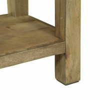 Produktbild för Konsolbord Naturlig grå 110 x 30 x 80 cm Massivt mangoträ