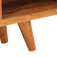Produktbild för TV-skåp med hylla Brun 110 x 30 x 40 cm Massivt Akaciaträ