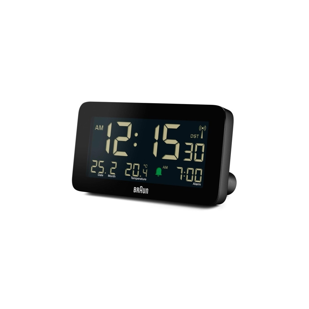 Produktbild för Braun BC10B-DCF, Digital väckarklocka, Rektangel, Svart, 12/...