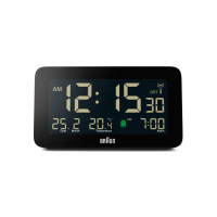 Produktbild för Braun BC10B-DCF, Digital väckarklocka, Rektangel, Svart, 12/...
