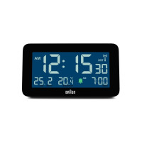 Produktbild för Braun BC10B-DCF, Digital väckarklocka, Rektangel, Svart, 12/...