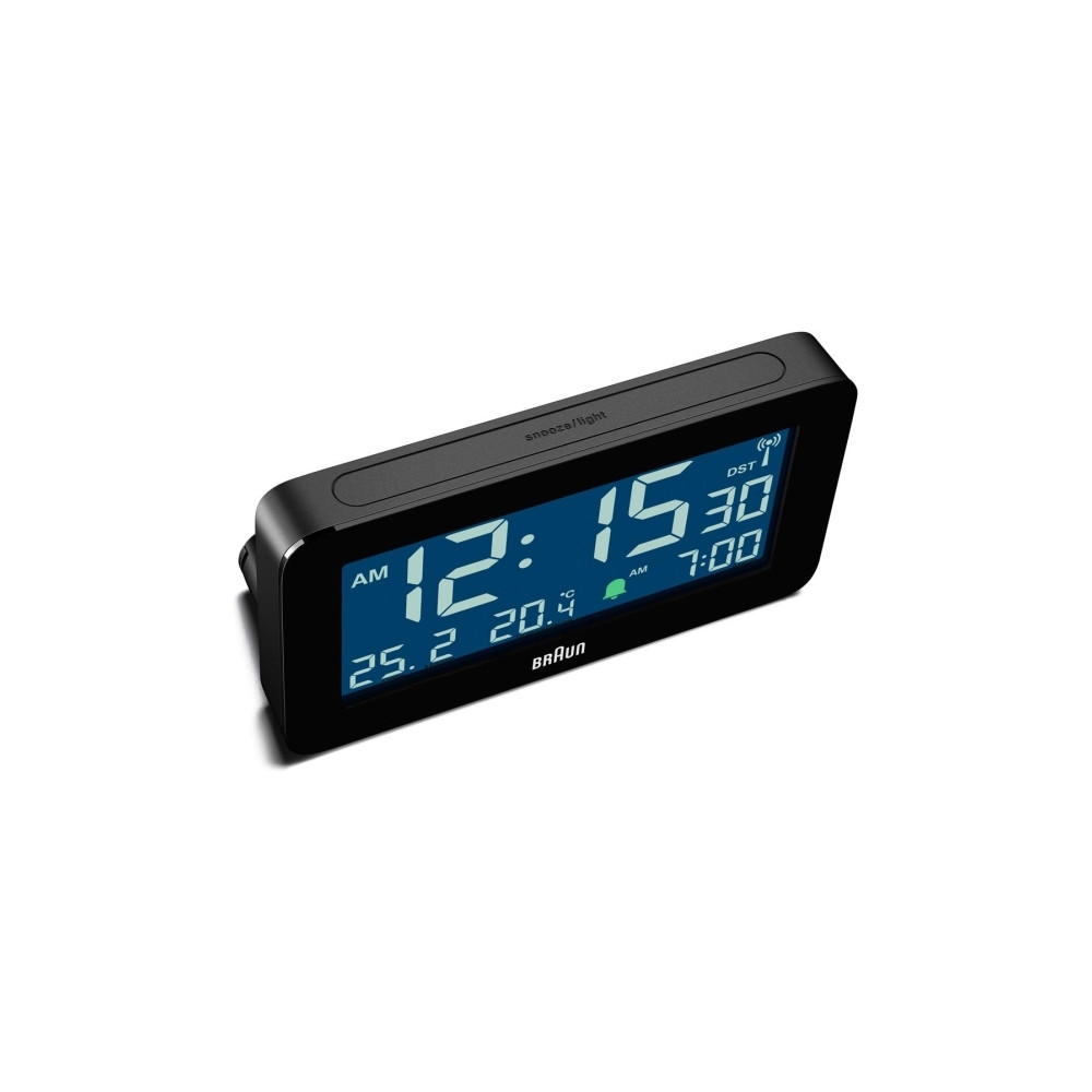 Produktbild för Braun BC10B-DCF, Digital väckarklocka, Rektangel, Svart, 12/...