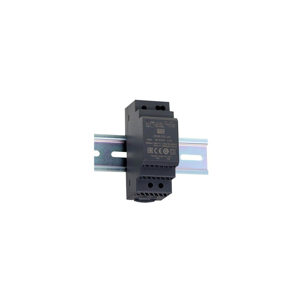 Produktbild för MEAN WELL DDR-30G-12, 30 W, 12 V, RoHS, 35 mm, 54,5 mm, 90 m...