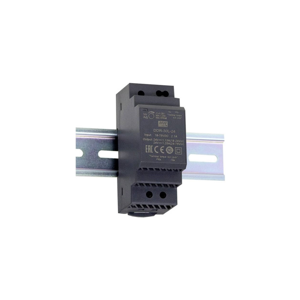 Produktbild för MEAN WELL DDR-30G-12, 30 W, 12 V, RoHS, 35 mm, 54,5 mm, 90 m...