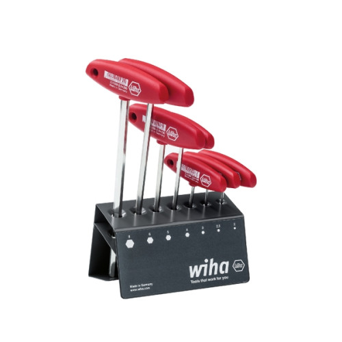 Wiha Wiha 00953, Insexnycklar med T-handtag, set, Metrisk, 7 styc...