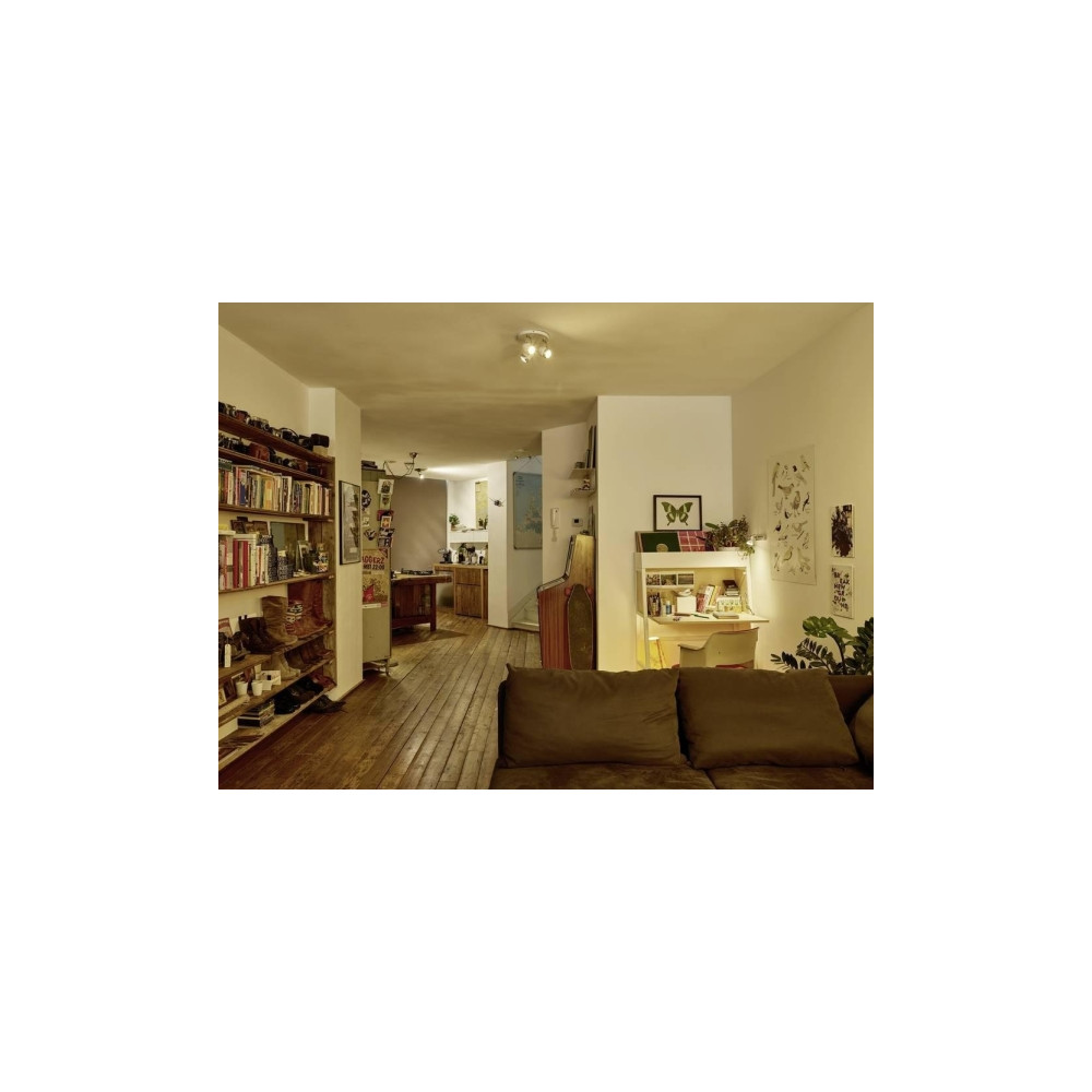 Produktbild för Philips - LED-spotlight - GU10 - 6.2 W - varmt vitt ljus - 2200-2700 K