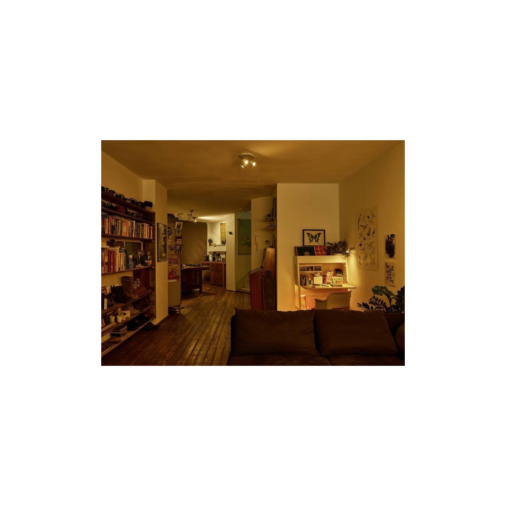 Produktbild för Philips - LED-spotlight - GU10 - 6.2 W - varmt vitt ljus - 2200-2700 K