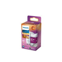 Produktbild för Philips - LED-spotlight - GU10 - 6.2 W - varmt vitt ljus - 2200-2700 K