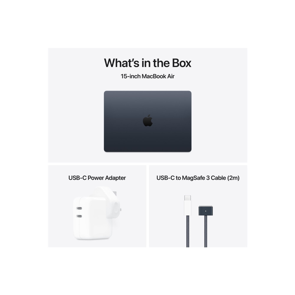 Produktbild för Apple MacBook Air - 15.3" - Apple M4 - 16 GB RAM - 256 GB SSD - dansk
