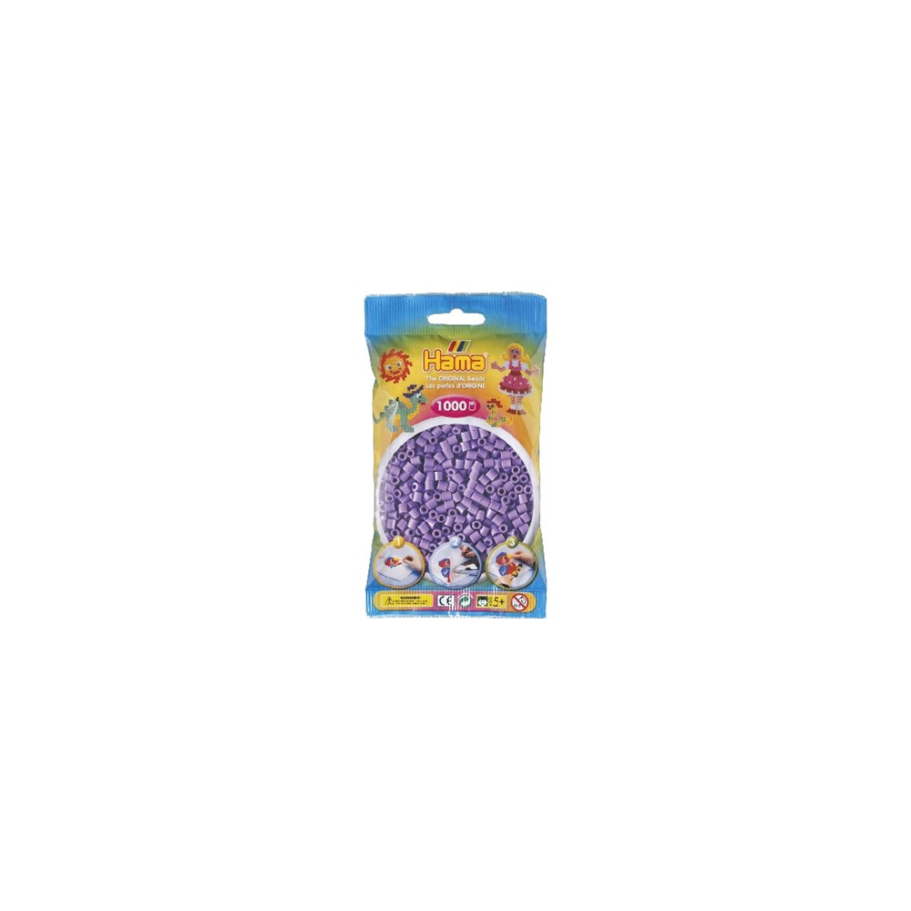 Produktbild för Hama midi pärlor pastelllila (1000 st)