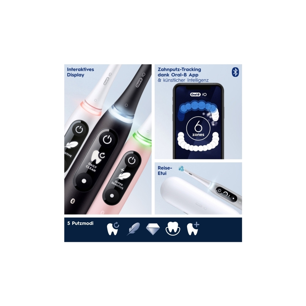 Produktbild för Oral-B 445197, Vuxen, Vibrerande tandborste, Daglig vård, Gu...