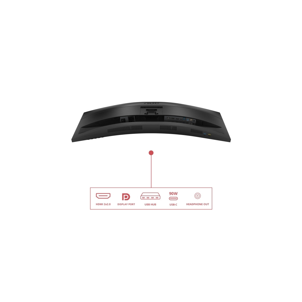 Produktbild för AOC CU34E4CV - LED-skärm - böjd - 34" - HDR