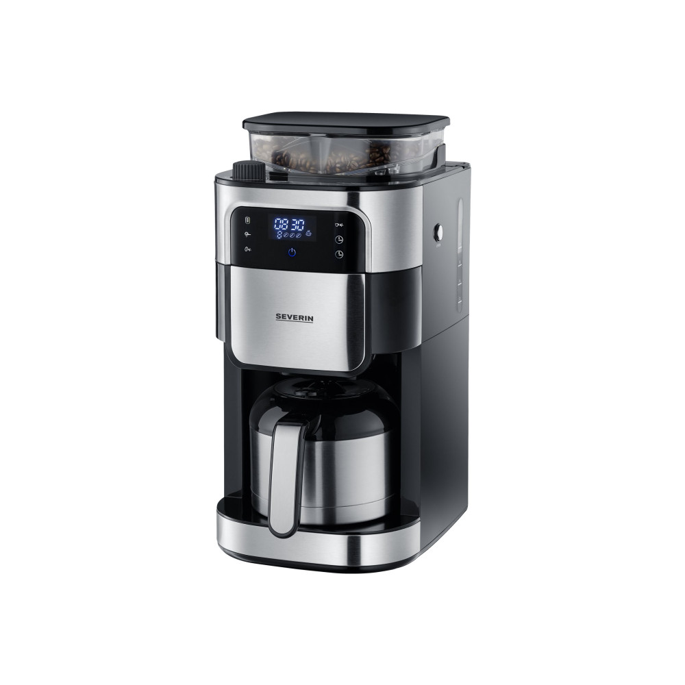 Produktbild för SEVERIN KA 4814 - kaffemaskin - borstat stål/svart