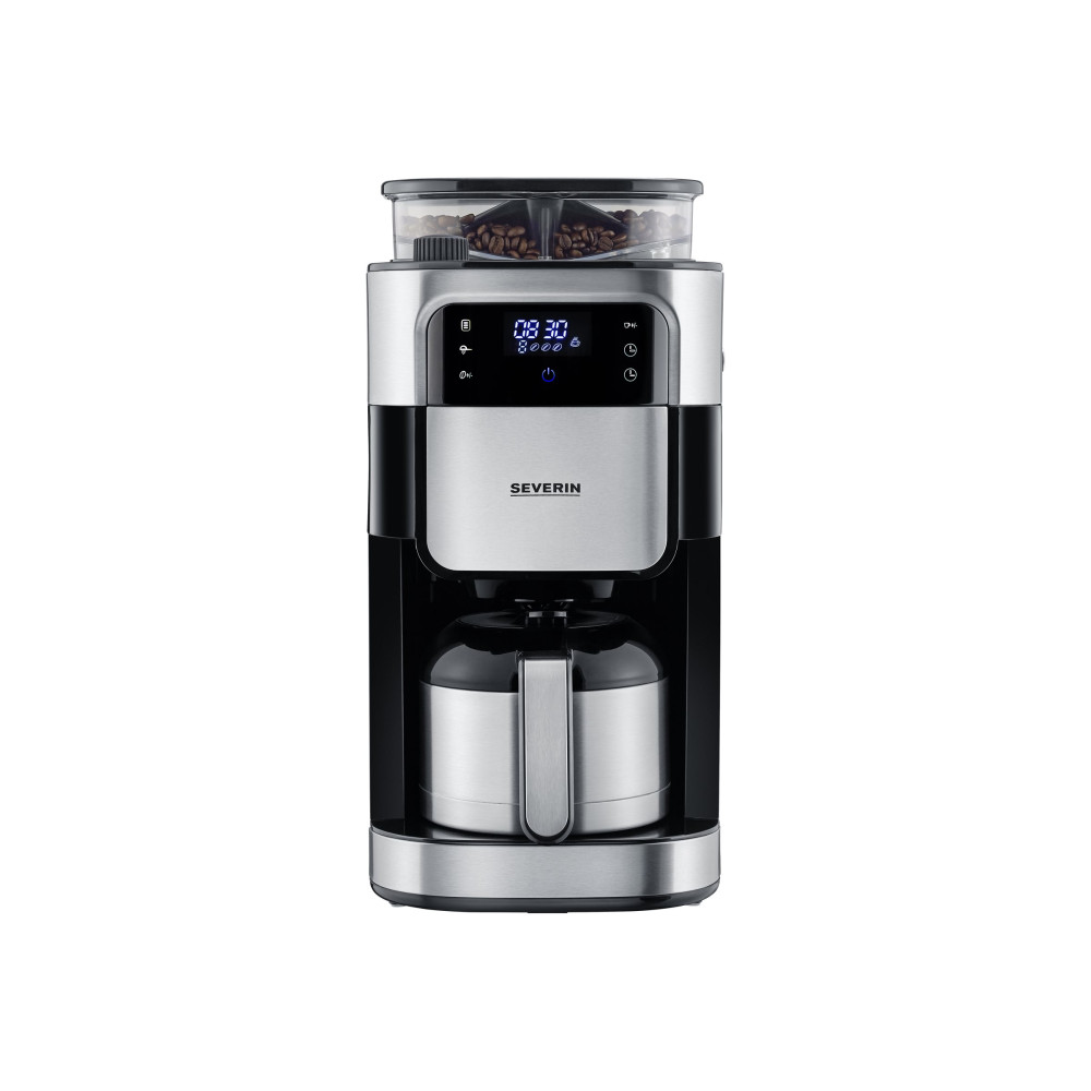 Produktbild för SEVERIN KA 4814 - kaffemaskin - borstat stål/svart
