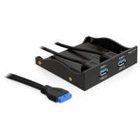 Produktbild för Delock USB 3.0 Front Panel 2-Port - portpanel till lagringsfack
