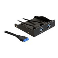 Produktbild för Delock USB 3.0 Front Panel 2-Port - portpanel till lagringsfack