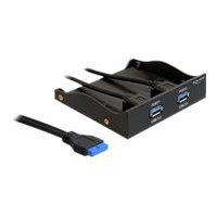 Produktbild för Delock USB 3.0 Front Panel 2-Port - portpanel till lagringsfack